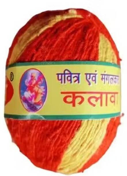 Ssarticle Devotional Cotton Kalava for Pooja - 6 Pcs